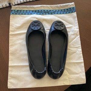 Tory Burch Womens Minnie Travel Ballet Flats